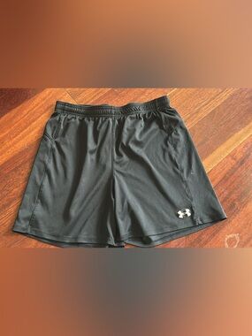 Under Armour Black Men's Athletic Shorts with Logo